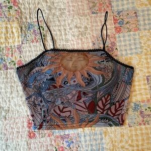 sun cropped tank
